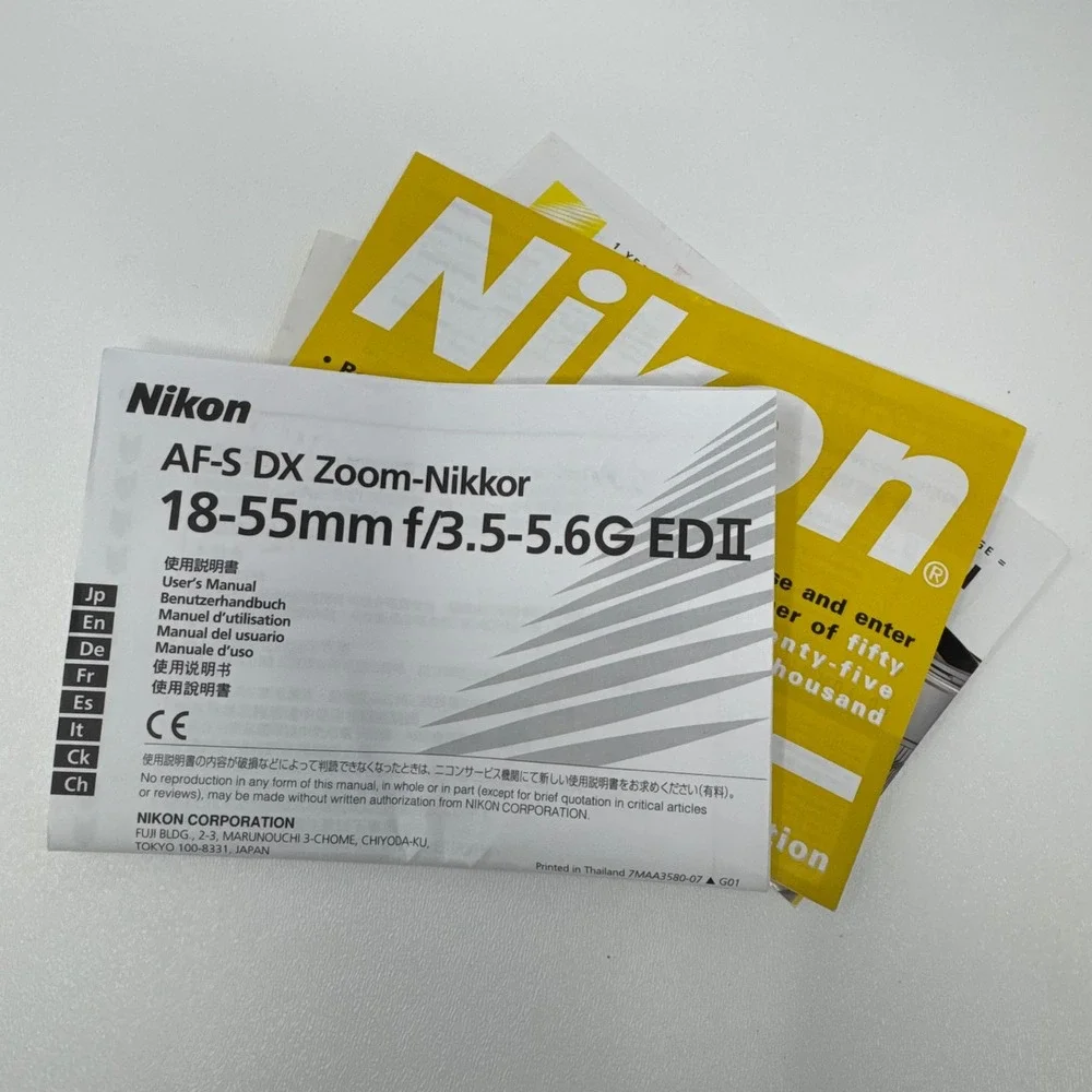 Nikon AF-S DX Zoom-Nikkor 18-55mm f/3.5-5.6G ED II Lens Black